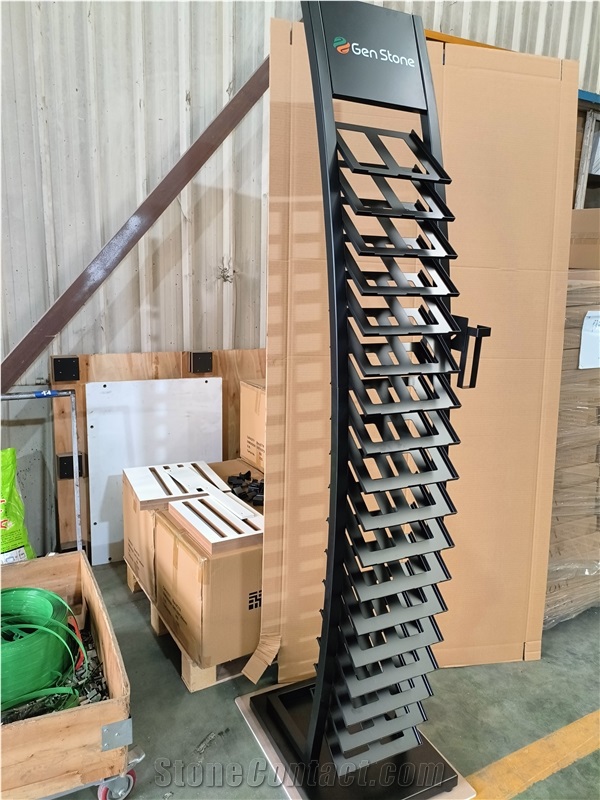 Tall Metal Hole - Board Display Rack With Multiple Tiers