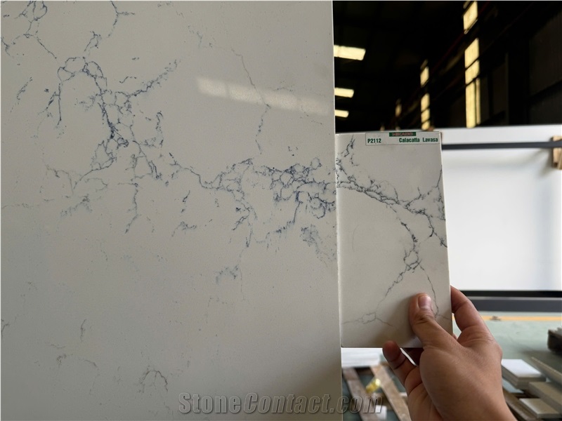 Calacatta Lavasa Quartz Slabs