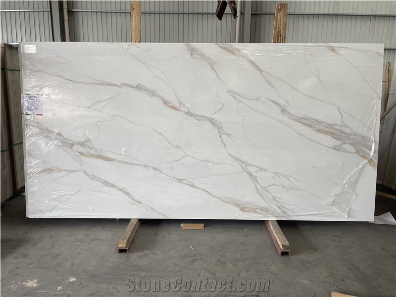 White Louis King Sintered Stone Slabs