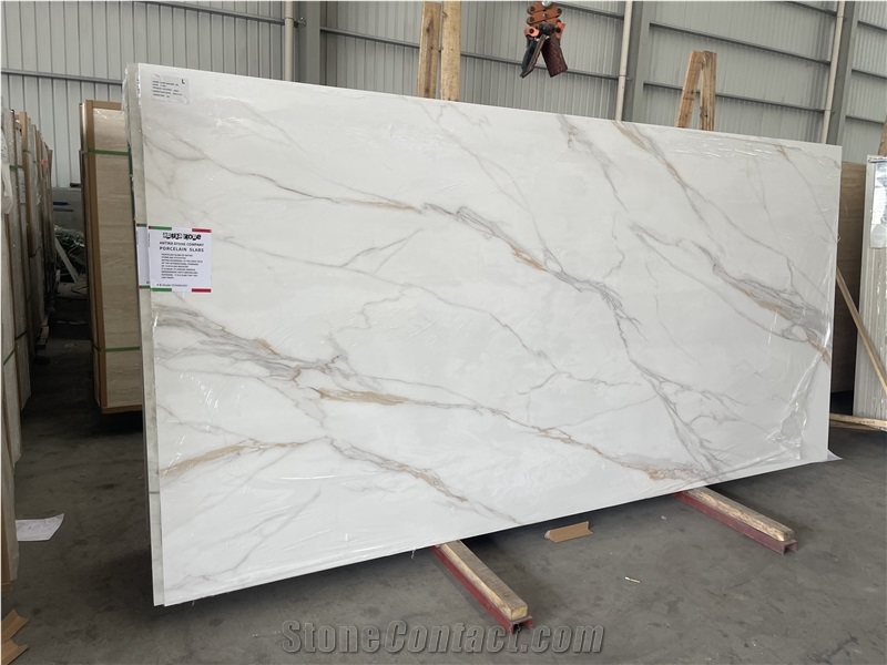 White Louis King Sintered Stone Slabs