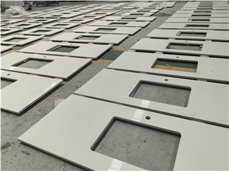 White Engineered Quartz Bathroom Countertops White Engineered Quartz Bathroom Countertops