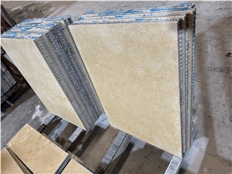 Antique Gold Shell Limestone Honeycomb Panels