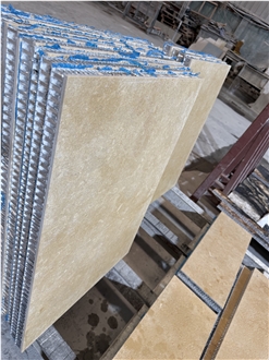 Antique Gold Shell Limestone Honeycomb Panels