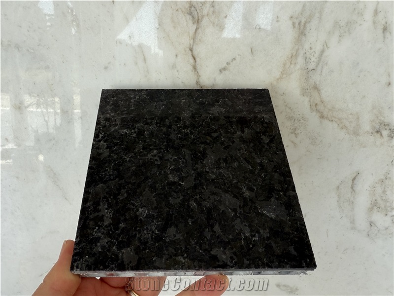 Black Granite Honeycomb Backed Stone Panels