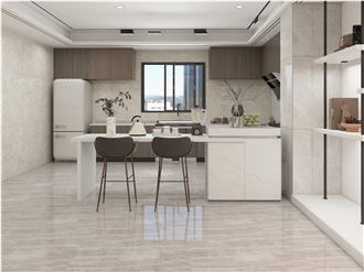 Calacatta Slim Gold Quartz Glossy 20Mm Artificial Stone Countertop