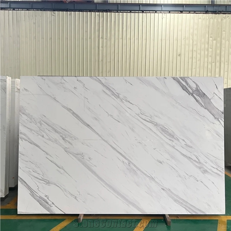 Calacatta White Quartz Stone Slabs
