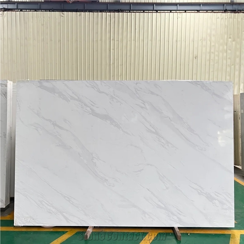 Calacatta White Quartz Stone Slabs