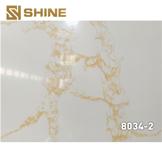 Artificial Gold Vein Quartz Slabs Artificial Gold Vein Quartz Slabs