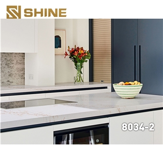 Artificial Gold Vein Quartz Slabs