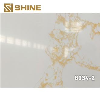 Artificial Gold Vein Quartz Slabs
