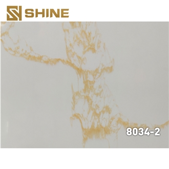 Artificial Gold Vein Quartz Slabs