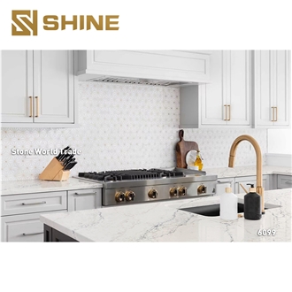 Artificial Quartz Stone Slab Tiles Artificial Carrara