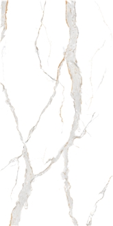 Statuario Natural Sintered Stone Slabs 1.2 Cm Marble Look