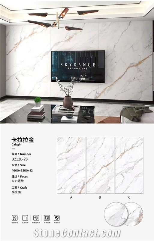 Calagin Sintered Stone Slabs Tiles