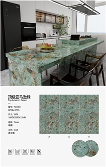 Amazon Green Sintered Stone Slabs