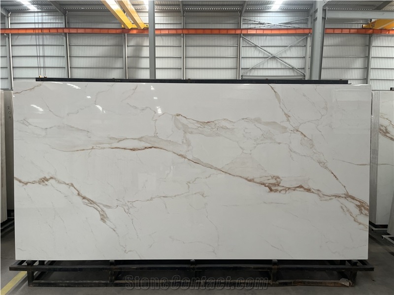 Calacatta Gold Slabs Fine Vein Sintered Stone Slabs