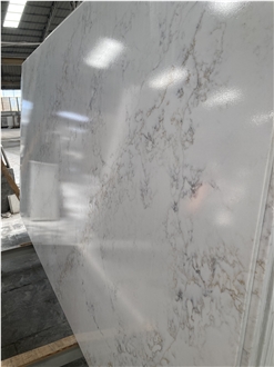 Calacatta Quartz Surfaces Multicolor Veins Quartz Slabs