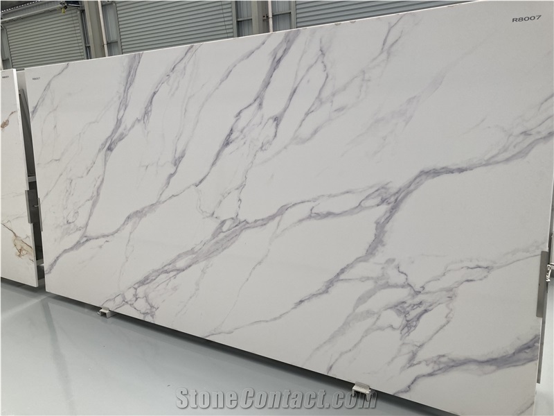 Engineered Calacatta Quartz Slabs