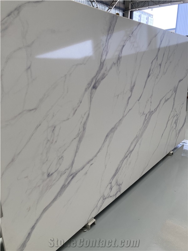 Engineered Calacatta Quartz Slabs