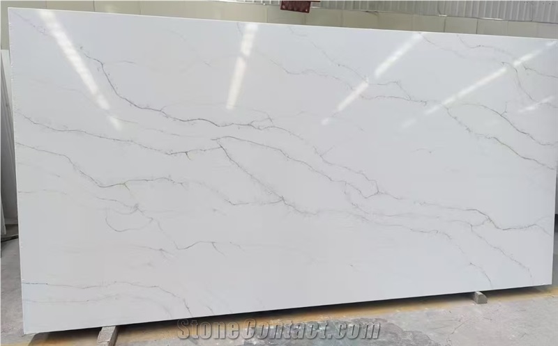 Engineered Calacatta Quartz Slabs