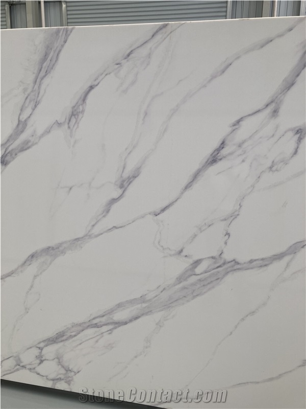 Engineered Calacatta Quartz Slabs