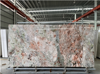 Four Seasons Pink Green Sintered Stone Slabs