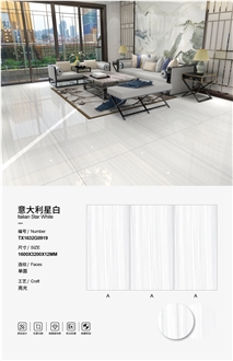 Italian Star White Sintered Stone Slabs