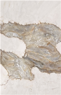 Luxury Calacatta Bronze Quartz Slabs