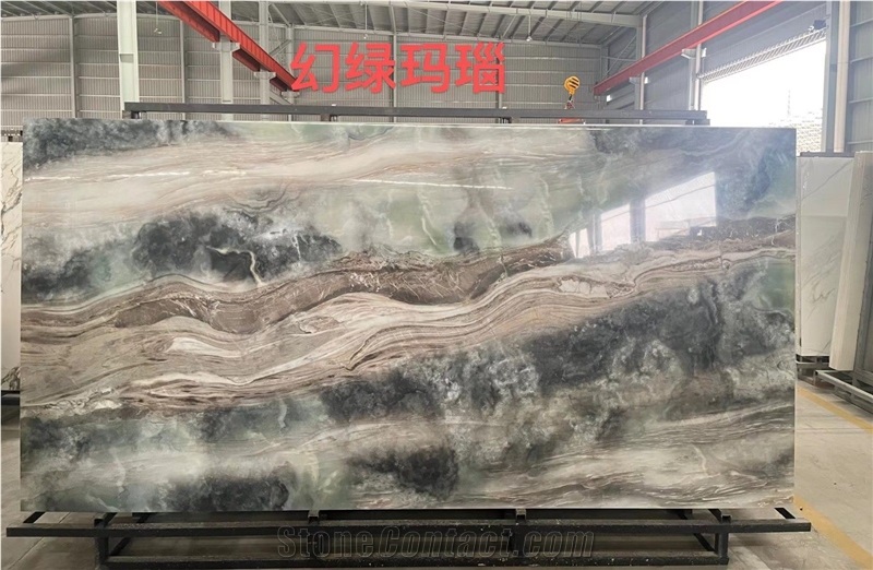 Magic Green Agate Sintered Stone Slabs