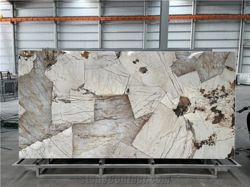 Pandora White Sintered Stone Slabs