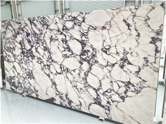 Printed Calacatta Viola Quartz Slabs