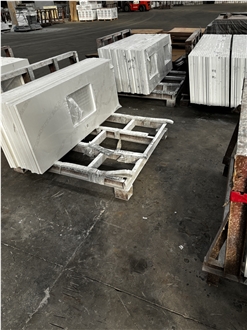 Quartz Surfaces Calacatta White Vanity Tops