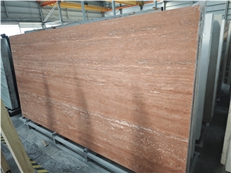 Red Travertine Sintered Stone Slabs
