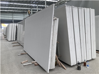 Super White Calacatta Quartz Slabs