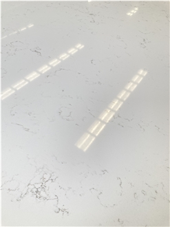 Super White Calacatta Quartz Slabs