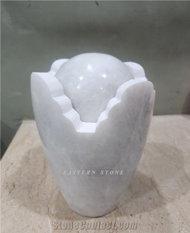 Funeral Urns New Design White Marble