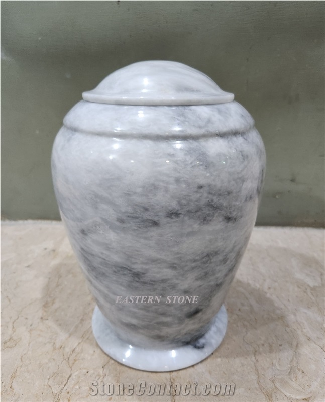 Funeral Urns New Design White Marble