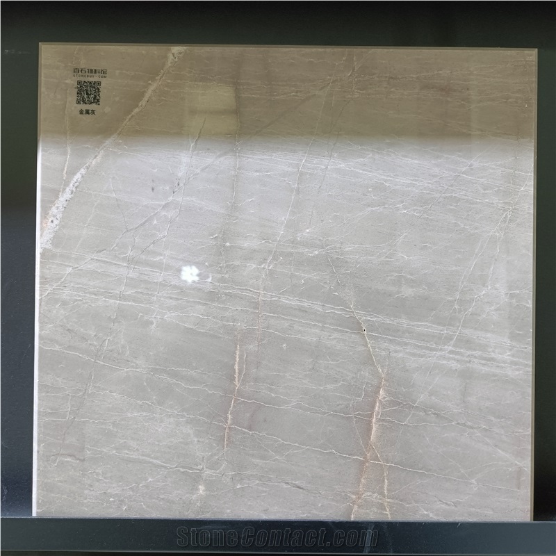 Metallic Grey Marble Polished Tiles