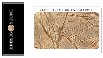 Rainforest Brown Marble Slabs