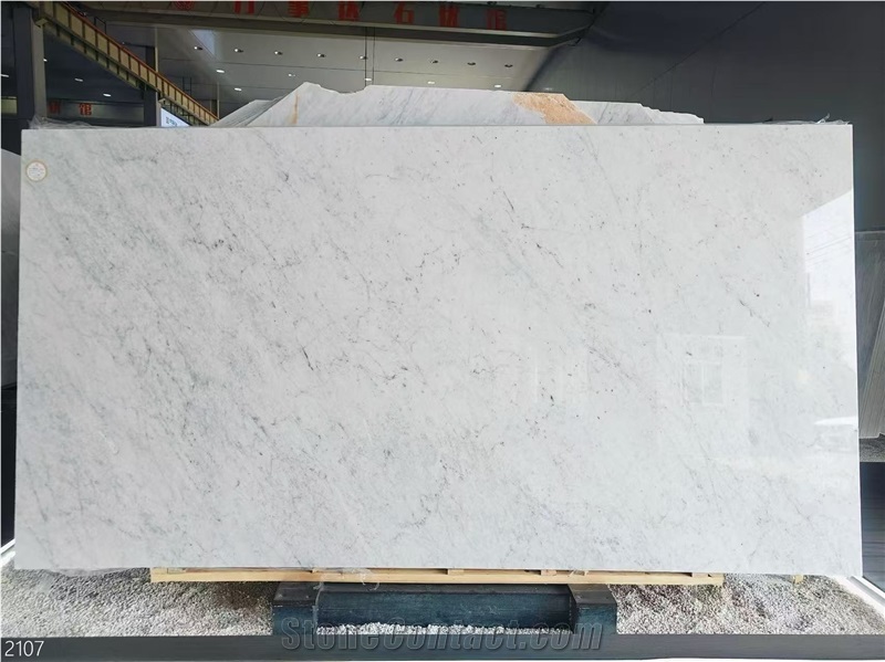 Bianco Carrara B Marble Slabs