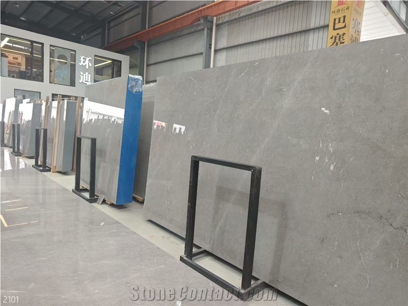 Caesar Grey Marble Slabs, Yunnan Gray Marble
