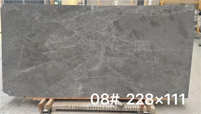 Marino Grey Marble Slabs, Silver Gray Stone Home Tile