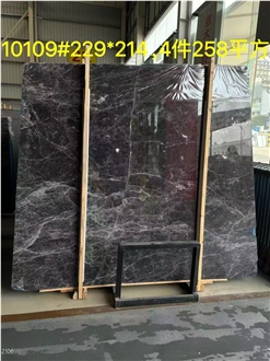 New Hermes Ash Marble Slabs Emperador Fume Grey