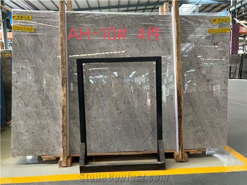 Silver Shadow Marble Slabs, Polished