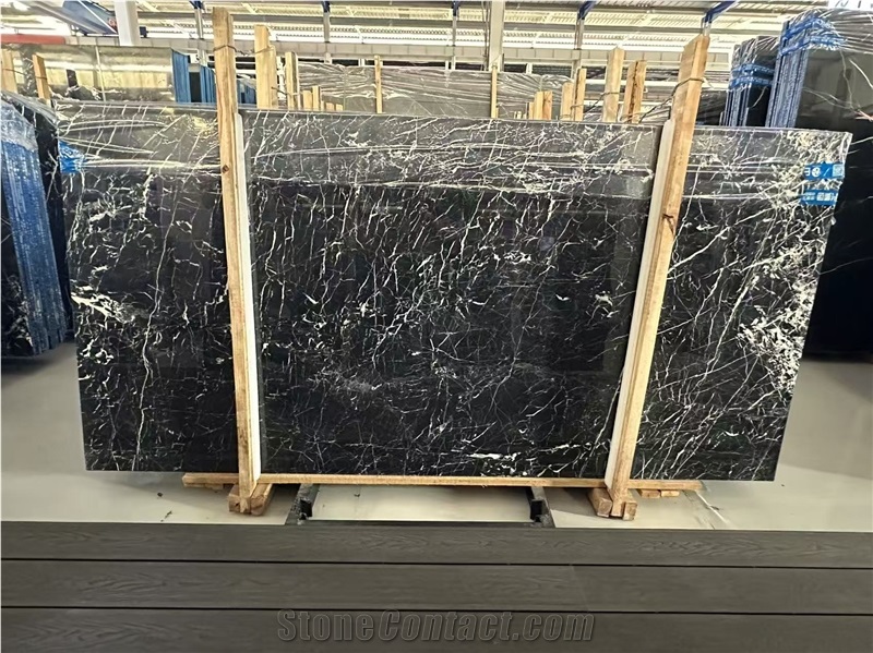 China Shaoyang Black Marble Polished Sabs