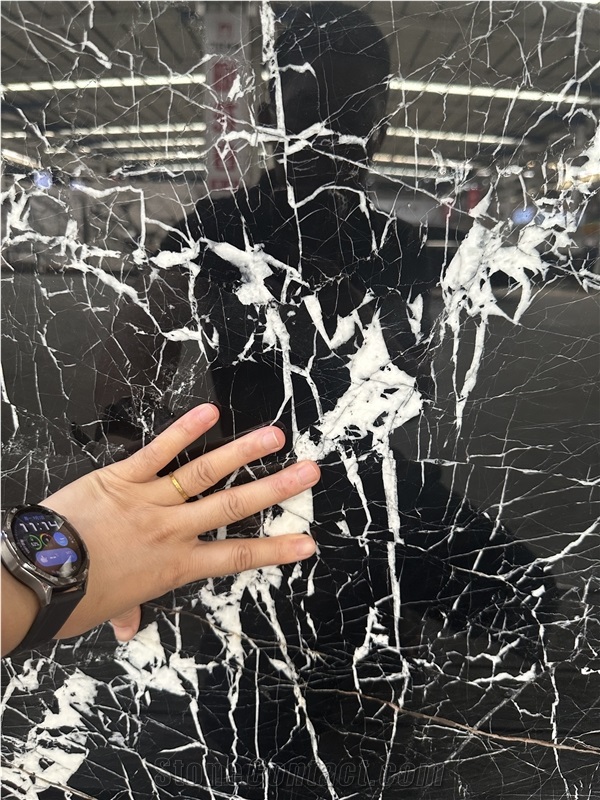 China Shaoyang Black Marble Polished Sabs