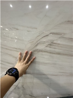 Italy Bianco Lasa Polished Marble Slabs
