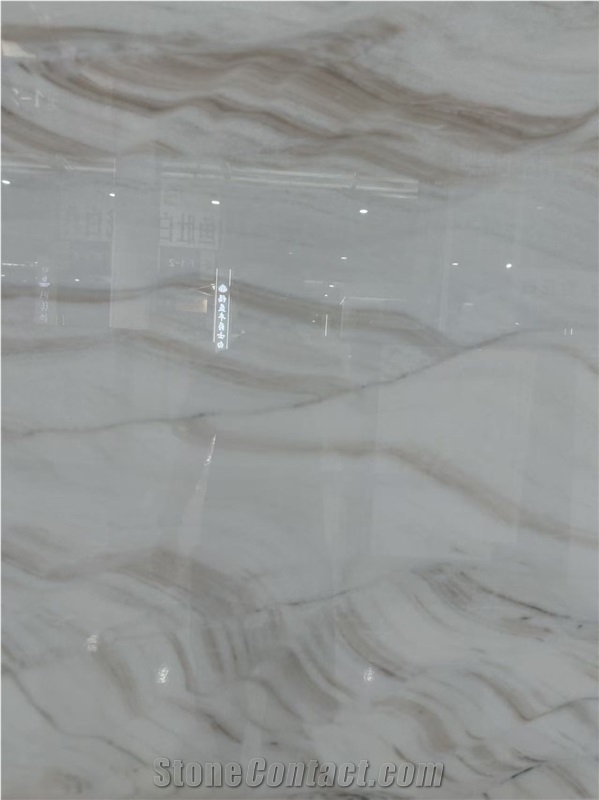 Italy Bianco Lasa Polished Marble Slabs