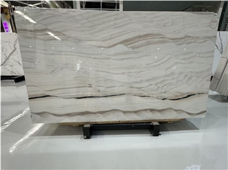 Italy Bianco Lasa Polished Marble Slabs