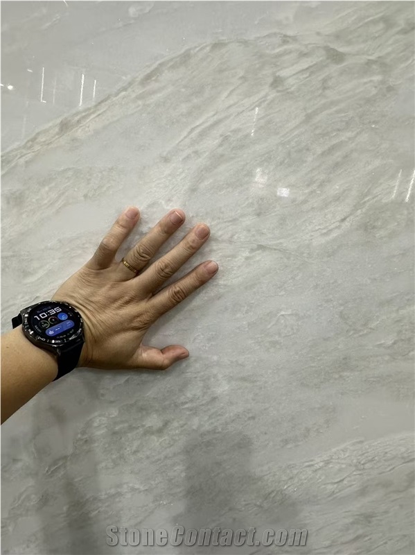 Namibia Aus White Polished Marble Slabs